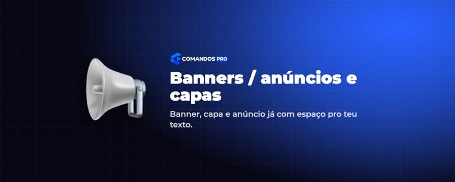 Banners, anúncios e capas